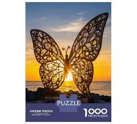 Puzzle Per Adolescenti Da 1000 Pezzi Butterfly Sculpture Garden Decor Puzzle Per Adulti Giocattoli Antistress Sfida Difficile Gioco Impegnativo Regali 38x26cm/1000pcs