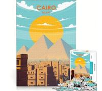 Puzzle per adolescenti da 1000 pezzi, Cairo, Egitto, gioco rilassante, interazione genitore-figlio, gioco di sfida unico 38x26cm
