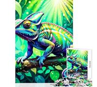 Puzzle per adolescenti da 1000 pezzi camaleonte giocattoli antistress regali di compleanno giochi educativi collezione di artisti belle arti dimensioni 50x75cm