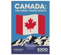 Puzzle Per Adolescenti Da 1000 Pezzi Canada The Great White North Puzzle Per Adulti Gioco Pratico Assemblaggio Del Modello Sfida Educativa 38x26cm/1000pcs
