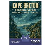 Puzzle Per Adolescenti Da 1000 Pezzi Cape Breton Highlands National Park Vintage Puzzle Per Adolescenti Gioco Per Famiglie Migliora La Memoria Regali Di Natale E Compleanno 38x26cm/1000pcs
