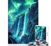 Puzzle per adolescenti da 1000 pezzi cascata notturna mistica giocattolo educativo idee regalo gioco educativo migliora l'amore tra coppie dimensioni 38x52cm