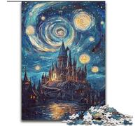 Puzzle per adolescenti da 1000 pezzi Castello sotto le stelle, aiuta il cervello a esercitare giocattoli avvincenti per coltivare la pazienza Decorazione perfetta 50x75cm