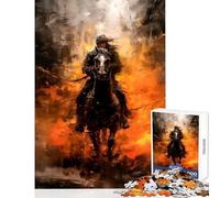 Puzzle per adolescenti da 1000 pezzi cavaliere nomade giocattolo educativo ottimi regali e giocattoli gioco per famiglie adatto per la decorazione della scrivania dimensioni 50x75cm