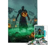 Puzzle per adolescenti da 1000 pezzi Cavalieri di Halloween con teste di zucca gioco rompicapo per adulti regalo per donne attività divertenti da fare a casa (dimensioni 38x26cm)