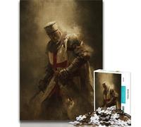 Puzzle per adolescenti da 1000 pezzi, Cavalieri Templari, giocattolo educativo antistress, ideale come regalo per tutta la famiglia, 38x26cm