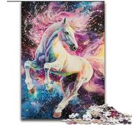 Puzzle per adolescenti da 1000 pezzi, cavallo arcobaleno, gioco intellettuale giocattolo che rafforza l'amore tra coppie dai 14 anni in su (dimensioni 50x75cm)