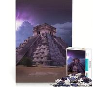 Puzzle per adolescenti da 1000 pezzi Chichen Itza, gioco impossibile, rilassante e stimolante per la mente, regalo per donne 38x52cm