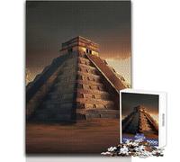 Puzzle per adolescenti da 1000 pezzi Chichen Itza, goditi ore di relax tranquille e accoglienti, taglio netto, giocattolo durevole, dimensioni 50x75cm
