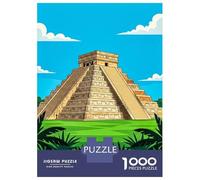 Puzzle Per Adolescenti Da 1000 Pezzi Chichen Itza Pyramid in Mexico Puzzle Per Adolescenti Gioco Per Famiglie Migliora La Memoria Regali Di Natale E Compleanno 52x38cm/1000pcs
