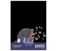 Puzzle Per Adolescenti Da 1000 Pezzi Christmas Orca Whale Gift Puzzle Giocattolo Decorazione Da Parete Migliora La Memoria Regali Per Amici E Familiari 38x26cm/1000pcs