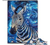 Puzzle per adolescenti da 1000 pezzi, cielo stellato, zebra, gioco per famiglie, antistress, sfida difficile, rafforza l'amore tra coppie (dimensioni 50x75cm)