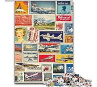 Puzzle per adolescenti da 1000 pezzi, collage del mondo, apprendimento educativo, ideale come regalo per tutta la famiglia dimensioni 50x75cm