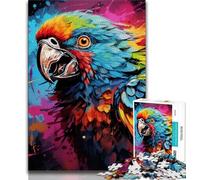 Puzzle per adolescenti da 1000 pezzi con animali, uccelli e pappagalli, aiuta il cervello a esercitare i giocattoli che creano dipendenza e coltivano la pazienza, regalo per compleanni, 38x26cm