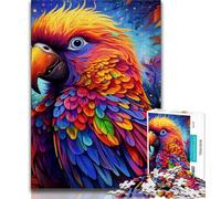 Puzzle per adolescenti da 1000 pezzi con animali, uccelli e pappagalli, gioco stimolante e interazione tra genitori e figli, 38x26cm
