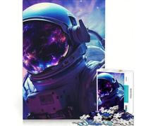 Puzzle per adolescenti da 1000 pezzi con astronauta che si fa un selfie nello spazio, giocattolo antistress, sfida impegnativa, per rafforzare l'amore tra le coppie 50x75cm