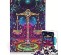 Puzzle per adolescenti da 1000 pezzi con Bilancia Cosmica, gioco rilassante, decorazione da parete, regalo per amici e familiari 38x26cm