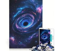 Puzzle per adolescenti da 1000 pezzi con buco nero cosmico nello spazio, antistress, rilassante per la mente, gioco di sfida unico 38x26cm