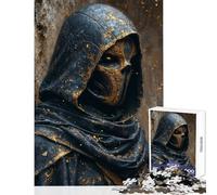 Puzzle per adolescenti da 1000 pezzi con cappuccio,giocattolo assassino dorato,decorazione da parete,regalo divertente,gioco rompicapo,migliora l'amore tra coppie,dimensioni 50x75cm