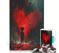 Puzzle per adolescenti da 1000 pezzi con cuore graffiti e street art gioco per famiglie attività divertenti da fare a casa regalo di compleanno regalo di viaggio 38x52cm