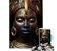 Puzzle per adolescenti da 1000 pezzi con donna nera e arte africana Attività divertenti da fare a casa ma anche un gioco divertente e umoristico per tutta la famiglia adatto a ragazzi