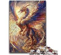 Puzzle per adolescenti da 1000 pezzi con draghi anime, perfetti per le serate di gioco, giocattolo colorato da regalare a casa (26x38cm)