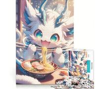Puzzle per adolescenti da 1000 pezzi con drago e ramen da fiaba, giochi per famiglie, assemblaggio di modelli, per rafforzare l'amore tra le coppie 38x52cm
