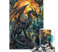 Puzzle per adolescenti da 1000 pezzi con drago e storia gioco rompicapo per adulti regalo per donne attività divertenti da fare a casa (dimensioni 50x75cm)