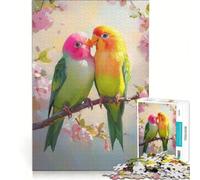 Puzzle per adolescenti da 1000 pezzi con innamorati in fiore gioco rilassante decorazione da parete regalo per amici e familiari 38x26cm