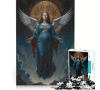 Puzzle per adolescenti da 1000 pezzi con la Divina Maria gioco impossibile divertente antistress ideale come regalo 38x52cm