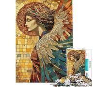 Puzzle per adolescenti da 1000 pezzi con mosaico di angeli rompicapo per ragazzi regalo per donne difficile e stimolante (dimensioni 50x75cm)