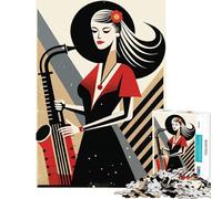 Puzzle per adolescenti da 1000 pezzi con musica retrò giochi educativi stimolanti ideali come regalo di Babbo Natale segreto ma anche divertenti e spiritosi (dimensioni 38x26cm)