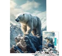 Puzzle per adolescenti da 1000 pezzi con orso polare selvaggio Attività divertenti da fare a casa ma anche un gioco divertente e umoristico per tutta la famiglia adatto a ragazzi dai 14 anni in su