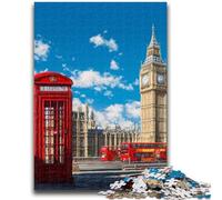 Puzzle per adolescenti da 1000 pezzi con paesaggi urbani di Londra e Parigi, giochi educativi, decorazioni per la casa, adatti per la decorazione della scrivania (26x38cm)