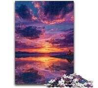 Puzzle per adolescenti da 1000 pezzi con paesaggio al tramonto, giochi educativi, decorazione per la casa, adatti per la decorazione del desktop (75x50cm)