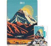 Puzzle per adolescenti da 1000 pezzi con paesaggio montano del Tibet, giocattolo educativo antistress, ideale come regalo per tutta la famiglia (75x50cm)