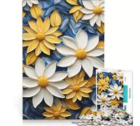 Puzzle per adolescenti da 1000 pezzi con petali floreali intrecciati giocattolo antistress sfida impegnativa per rafforzare l'amore tra le coppie 50x75cm