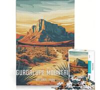 Puzzle per adolescenti da 1000 pezzi con poster del Parco Nazionale dei Monti Guadalupe, gioco rompicapo, attività divertenti da fare a casa, regalo per donne 50x75cm