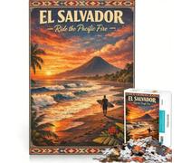 Puzzle per adolescenti da 1000 pezzi con poster di viaggio di El Salvador, gioco impossibile, divertente antistress, ideale come regalo 50x75cm