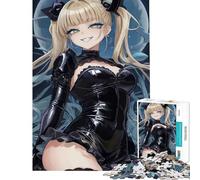 Puzzle per adolescenti da 1000 pezzi con ragazza anime bionda Giocattolo avvincente per coltivare la pazienza Gioco per famiglie adatto alle coppie Ottimo regalo per gli amanti dei giochi (38x26cm)