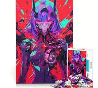 Puzzle per adolescenti da 1000 pezzi con ragazza anime che si fa male, giochi rilassanti, interazione genitore-figlio, regalo di compleanno e unico 50x75cm