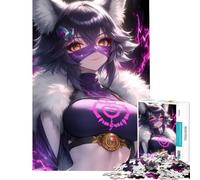 Puzzle per adolescenti da 1000 pezzi con ragazza anime dalle orecchie da lupo Attività divertenti da fare a casa ma anche un gioco divertente e umoristico per tutta la famiglia adatto a ragazzi