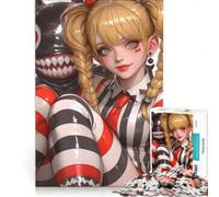 Puzzle per adolescenti da 1000 pezzi con ragazza anime e mostro, ideale per videogiochi, giochi rilassanti, analisi e logica, per rafforzare l'amore di coppia 50x75cm