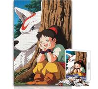 Puzzle per adolescenti da 1000 pezzi con ragazza anime e spirito del lupo di Tree Brainteaser, giochi per famiglie, attività per la famiglia, idee regalo, dimensioni 50x75cm