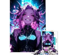 Puzzle per adolescenti da 1000 pezzi con ragazza anime ribelle Giocattolo decorativo da parete sfida educativa perfetta (dimensioni 50x75cm)