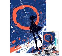 Puzzle per adolescenti da 1000 pezzi con tema anime "Time Warp" attività divertenti da fare in casa decorazione per la casa gioco pratico per ragazzi dai 14 anni in su (50x75cm)