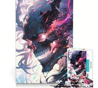 Puzzle per adolescenti da 1000 pezzi con teschio e tema morte oscura, gioco rilassante, decorazione per la casa, adatto per la scrivania 50x75cm