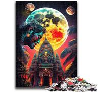 Puzzle per adolescenti da 1000 pezzi con teschio psichedelico, gioco stimolante, giocattoli, offerte come regali per tutta la famiglia, dai 14 anni in su, 26x38cm