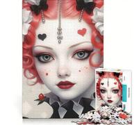 Puzzle per adolescenti da 1000 pezzi con un bellissimo Arlecchino, gioco impossibile, rilassante e stimolante per la mente, regalo per donne 50x75cm