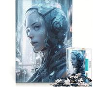 Puzzle per adolescenti da 1000 pezzi con una bellissima ragazza, intelligenza artificiale, giochi per famiglie, assemblaggio di modelli, per rafforzare l'amore tra le coppie 50x75cm